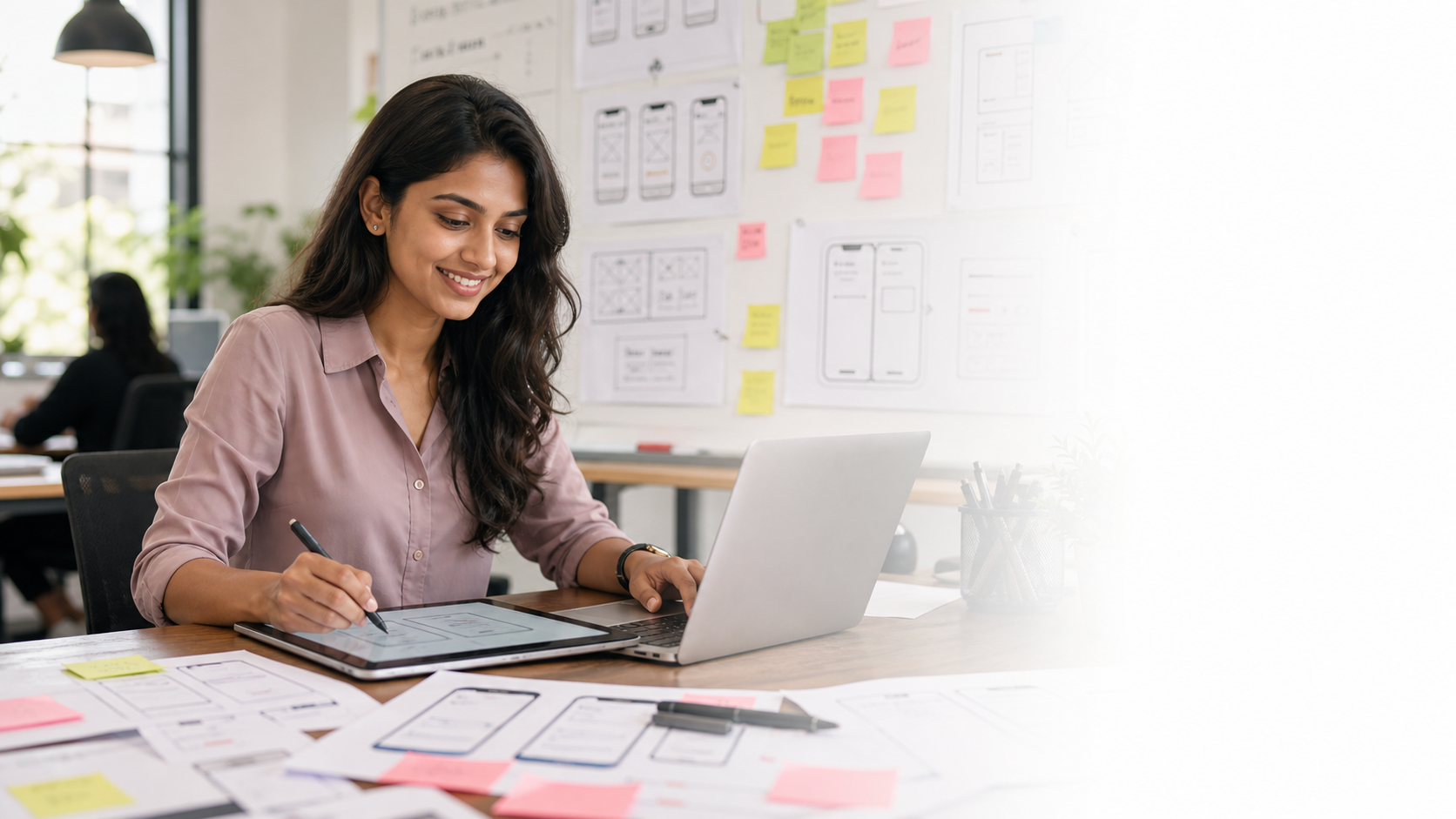 UX UI learner designing interfaces